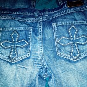 Mens Helix 38x32 Boot cut Jeans